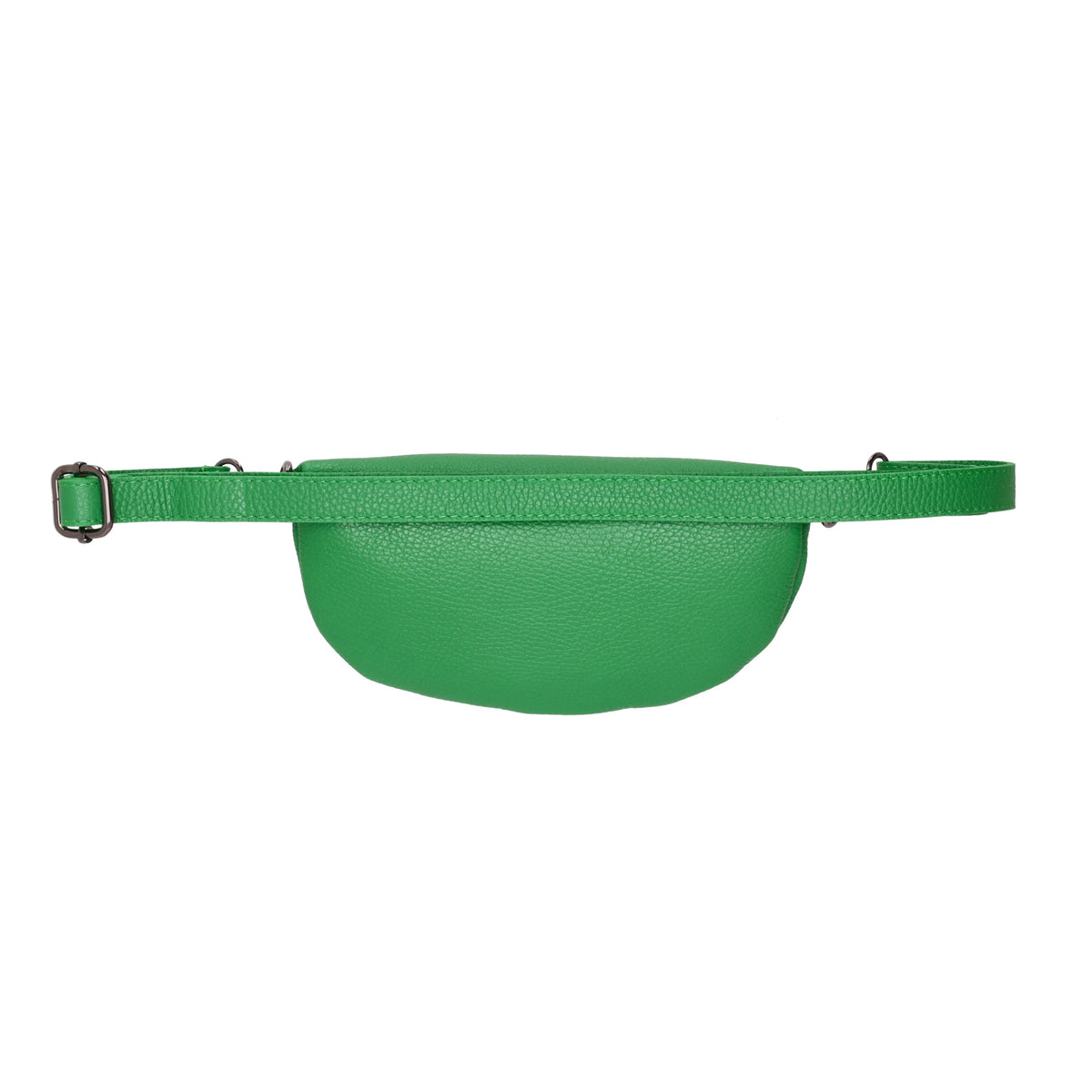 Bodybag 23x13cm in Grün mit Reißverschluss - leder-accessoires.com