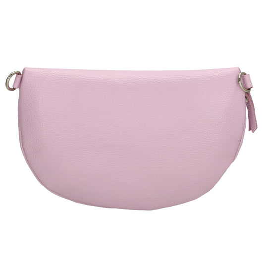 Bodybag 27x17cm in Flieder mit Reißverschluss - leder-accessoires.com