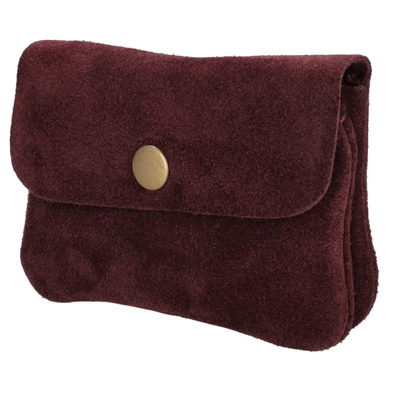 Lederbörse Nappa Mini 11x7,5cm in Burgund|Weinrot - leder-accessoires.com