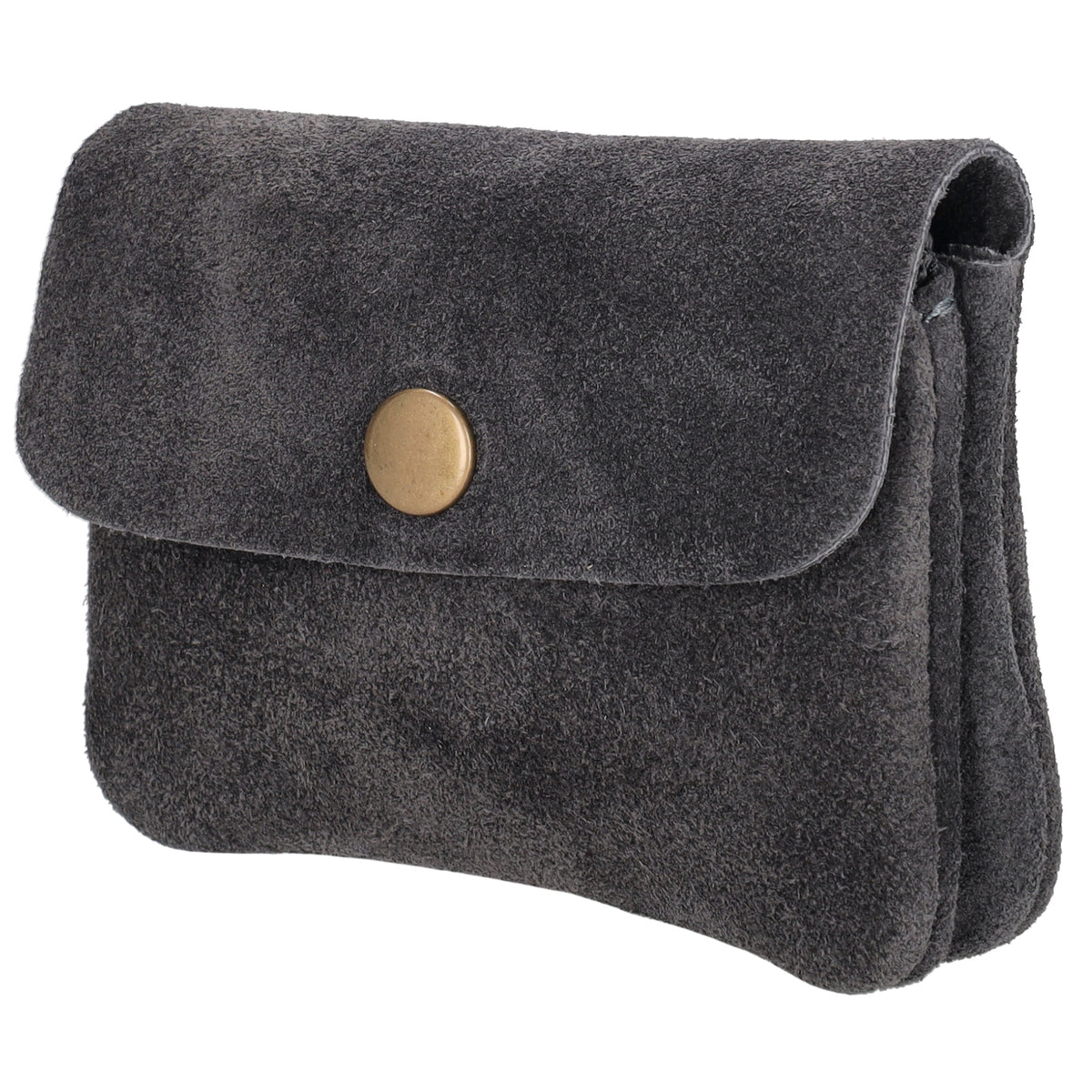 Lederbörse Nappa Mini 11x7,5cm in Grau|Anthrazit - leder-accessoires.com