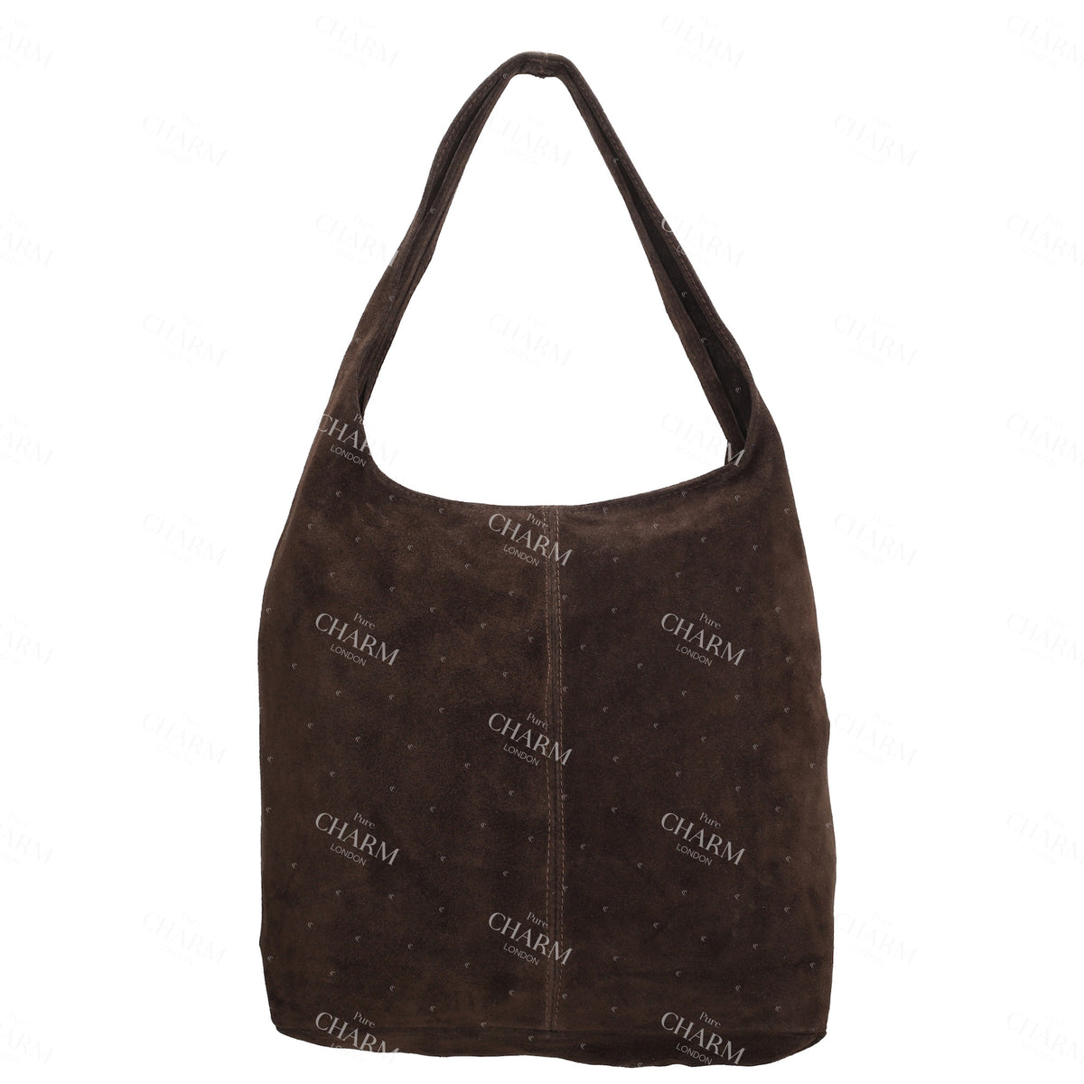 Umhängetasche 36,5x30cm in Braun mit Reißverschluss - leder-accessoires.com