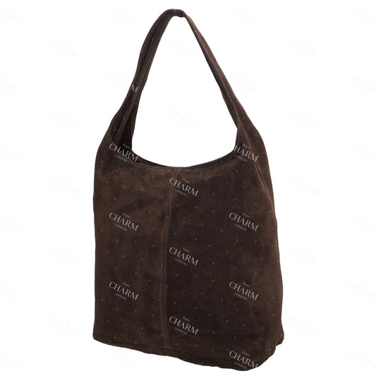 Umhängetasche 36,5x30cm in Braun mit Reißverschluss - leder-accessoires.com