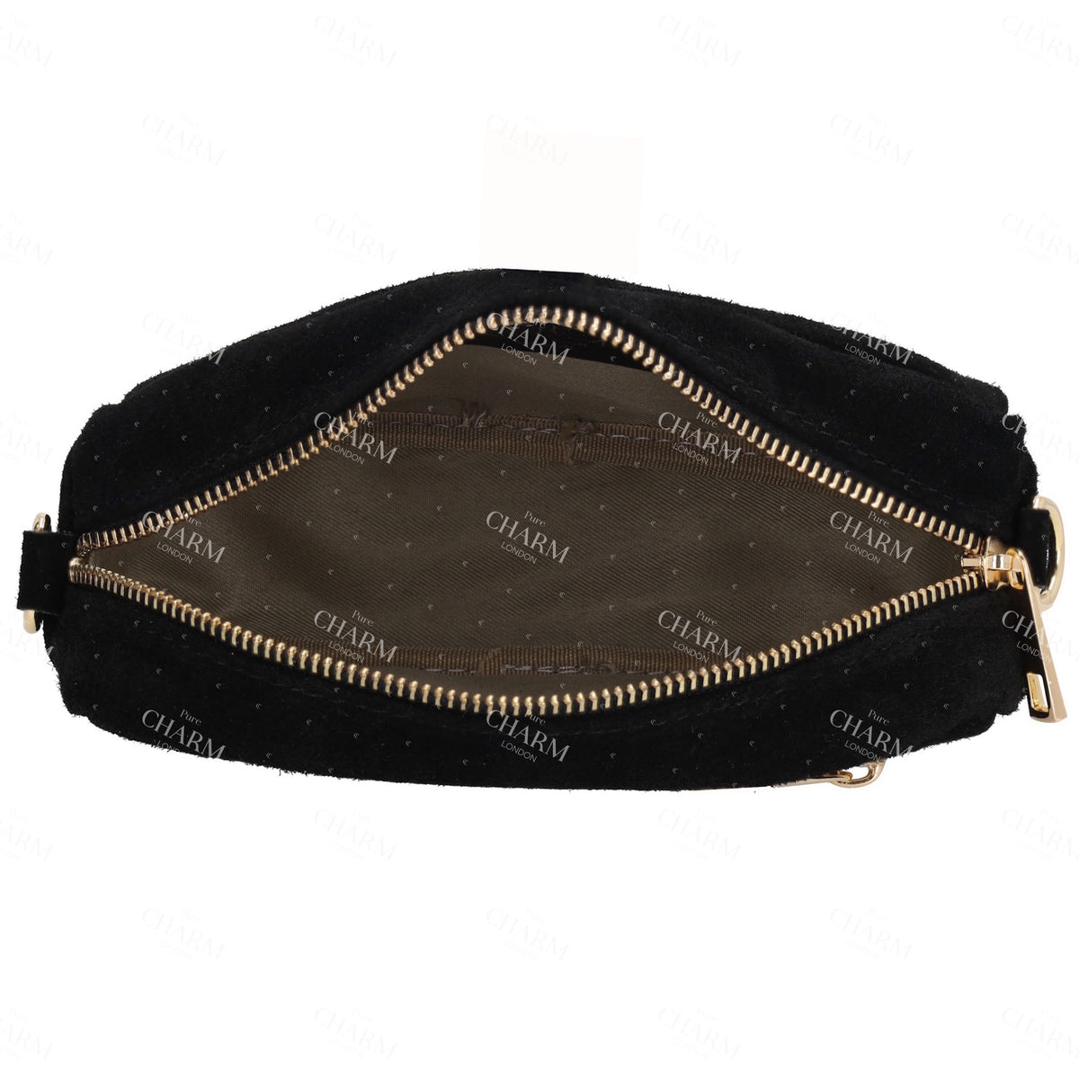 Umhängetasche 19,5x13cm in Schwarz mit Reißverschluss - leder-accessoires.com