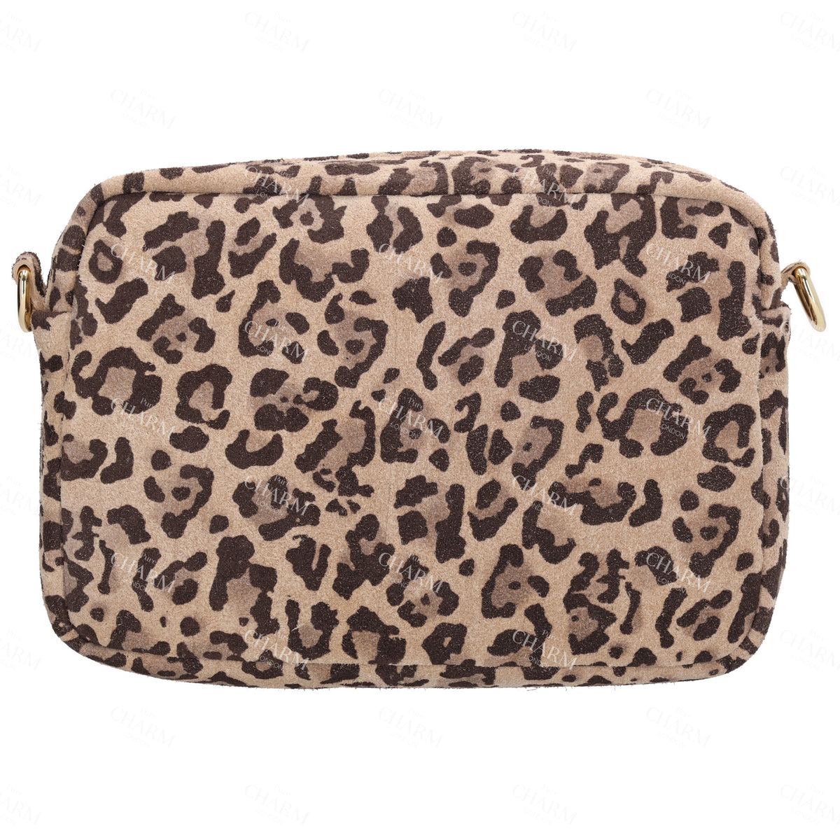 Umhängetasche 19,5x13cm in Leo-Optik mit Reißverschluss - leder-accessoires.com