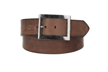 Ledergürtel 45mm in Braun mit Schließe in Schwarz-Antik - leder-accessoires.com