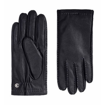 Lederhandschuhe Damen mit Handnaht in Schwarz aus Lammnappa - leder-accessoires.com