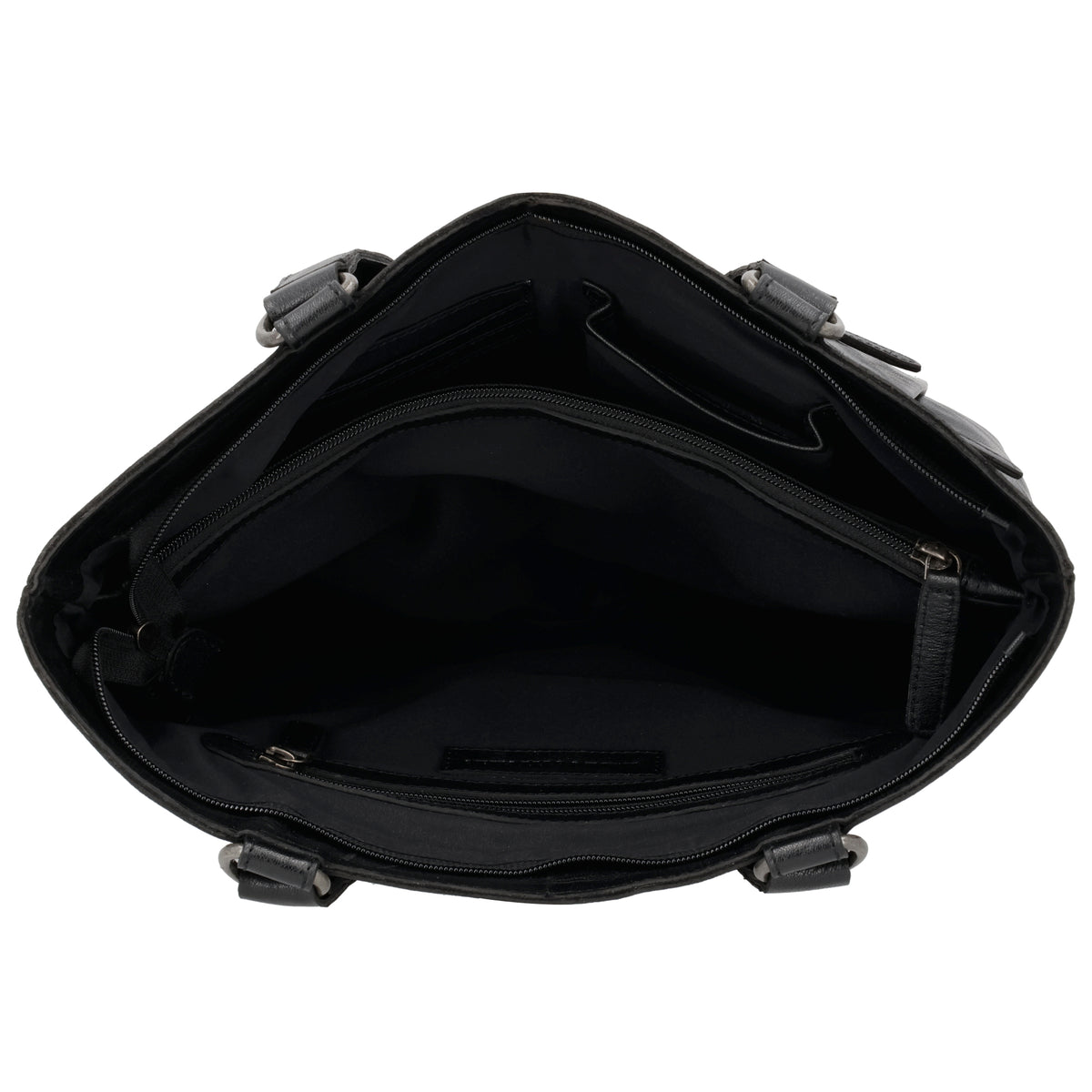 Business-| Laptoptasche 35x20x11cm in Schwarz mit Reißverschluss - leder-accessoires.com