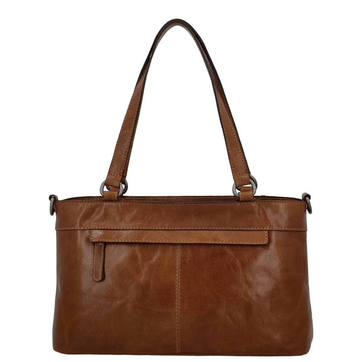 Business-| Laptoptasche 35x20x11cm in Cognac mit Reißverschluss - leder-accessoires.com