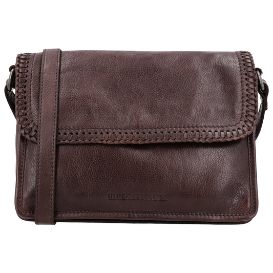 Braune Leder Crossbodytasche 24x19cm – kompakt, stilvoll & praktisch - leder-accessoires.com