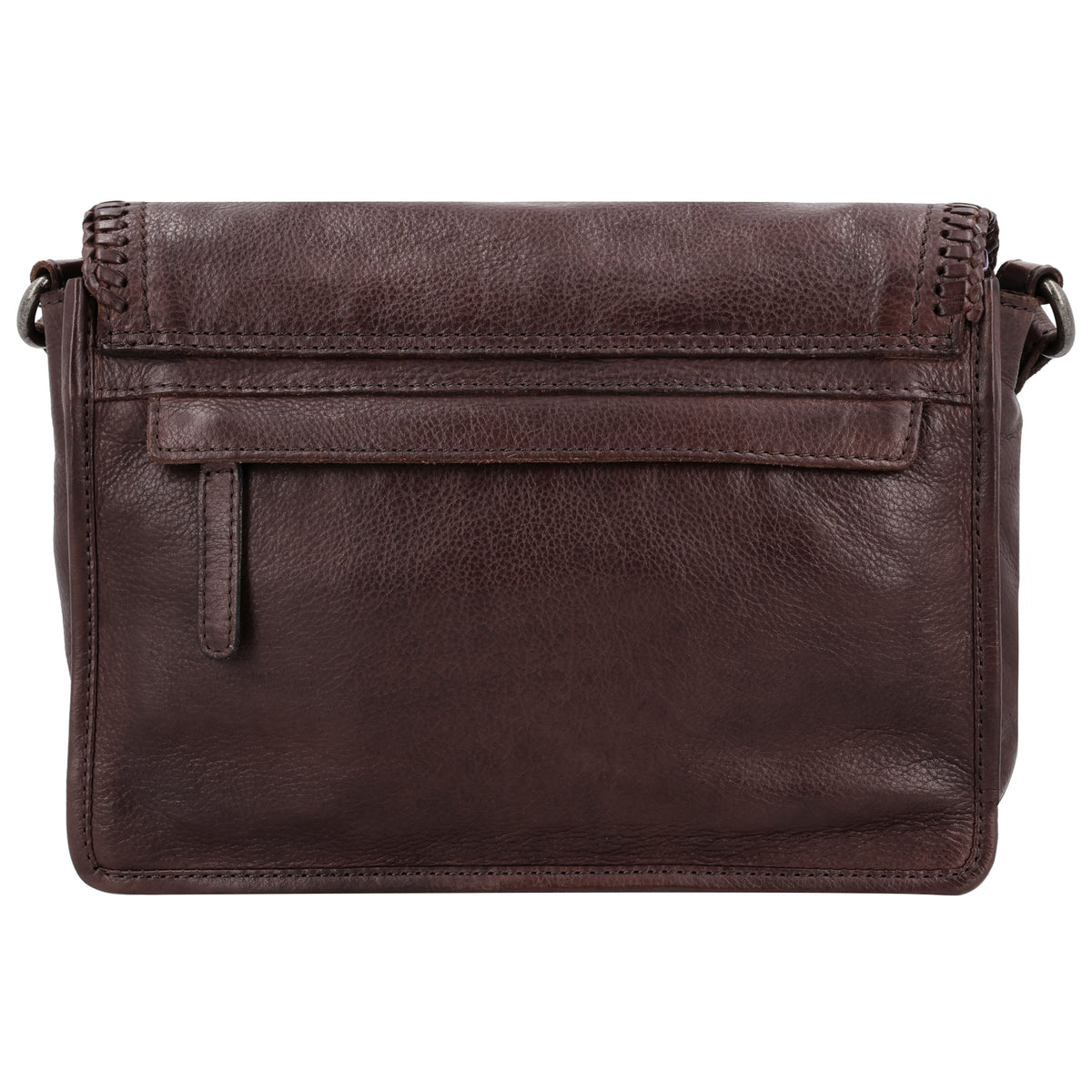 Braune Leder Crossbodytasche 24x19cm – kompakt, stilvoll & praktisch - leder-accessoires.com
