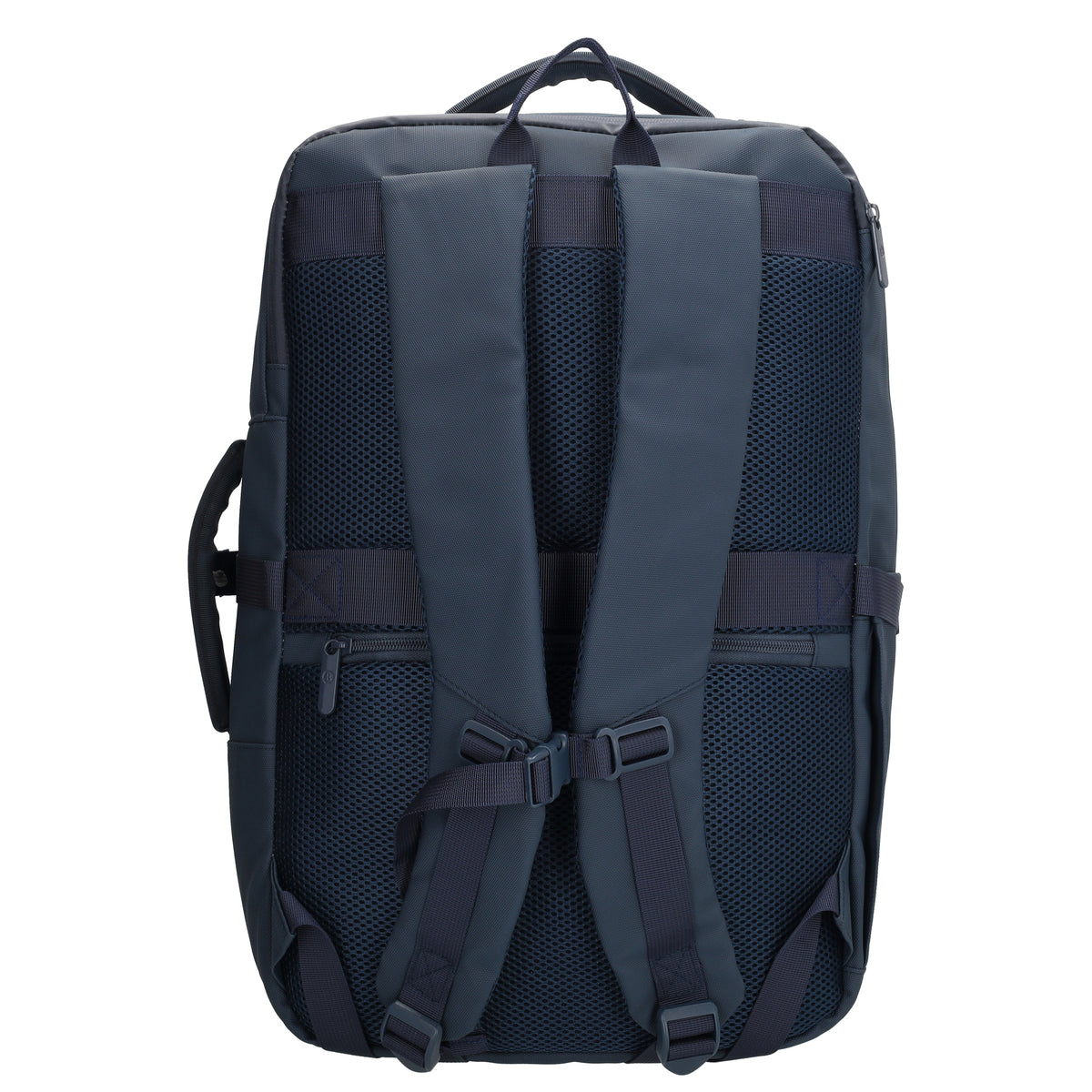 Rucksack 48x32x18cm in Dunkelblau mit Brustgurt und Aufsteckfunktion - leder-accessoires.com