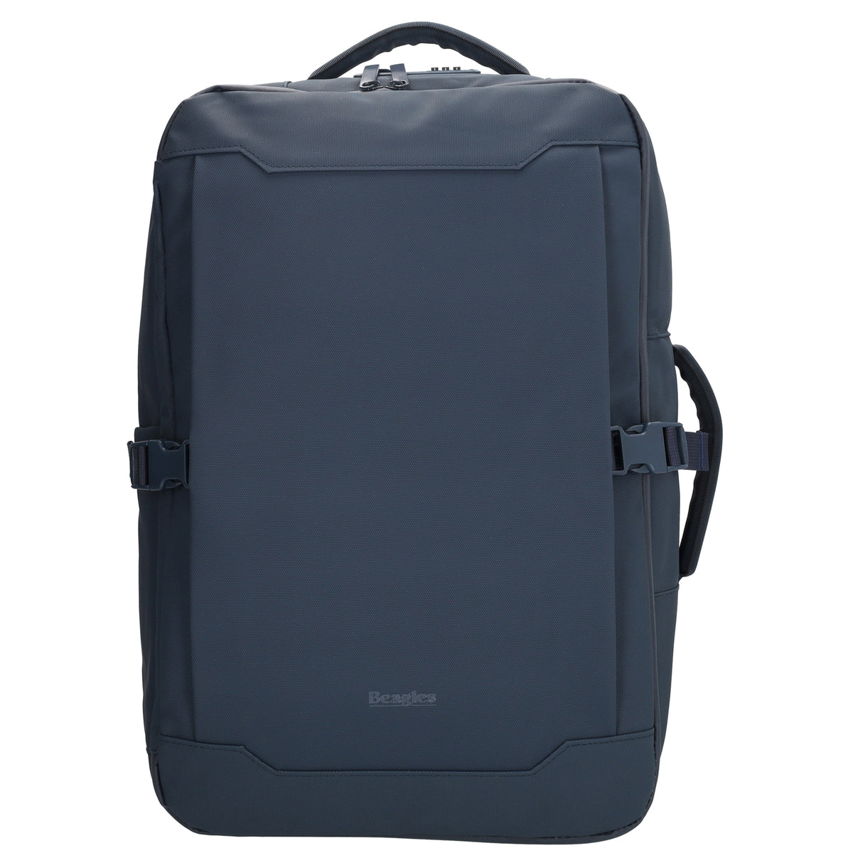 Rucksack 48x32x18cm in Dunkelblau mit Brustgurt und Aufsteckfunktion - leder-accessoires.com