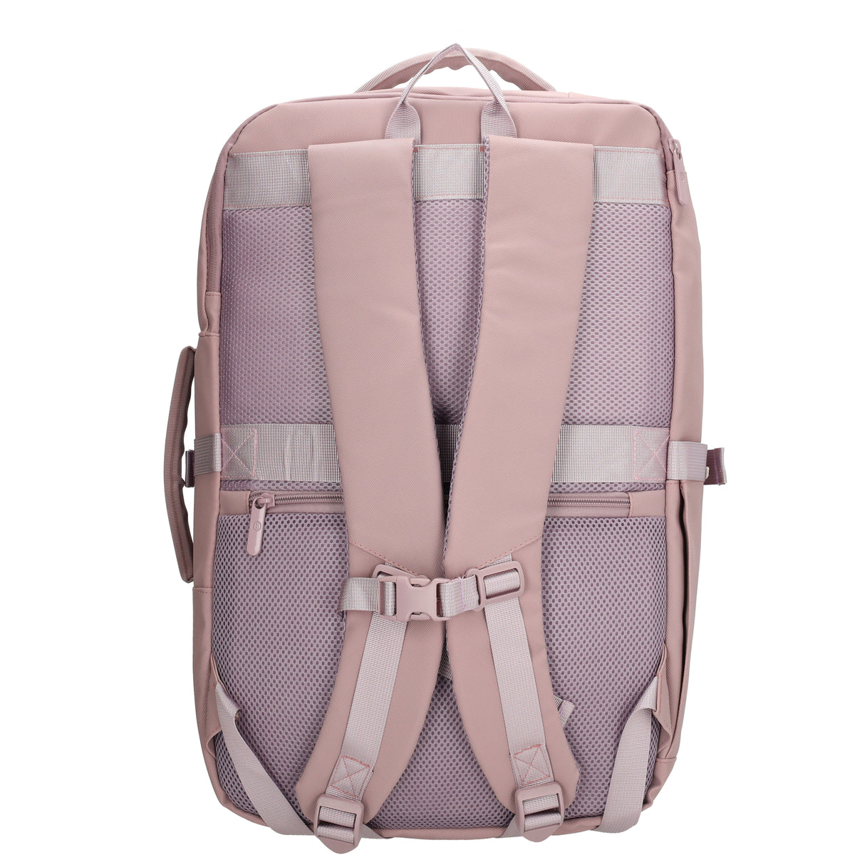 Rucksack 48x32x18cm in Rosa mit Brustgurt und Aufsteckfunktion - leder-accessoires.com