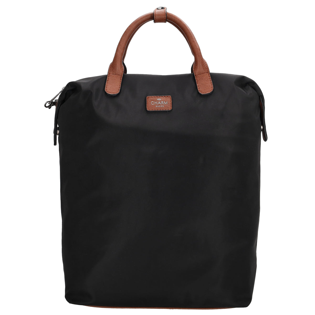 Rucksack 28 x 40cm in Schwarz aus Nylon|Polyester mit Reißverschluss - leder-accessoires.com