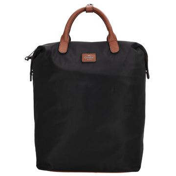 Rucksack 28 x 40cm in Schwarz aus Nylon|Polyester mit Reißverschluss - leder-accessoires.com