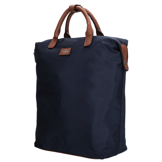 Rucksack 28 x 40cm in Blau aus Nylon|Polyester mit Reißverschluss - leder-accessoires.com