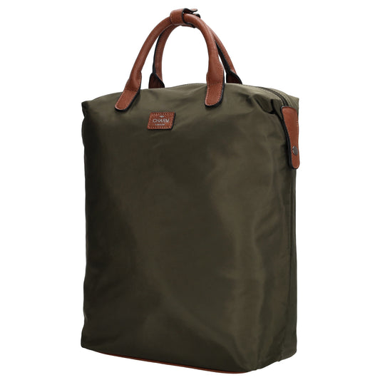 Rucksack 28 x 40cm in  Grün aus Nylon|Polyester mit Reißverschluss - leder-accessoires.com