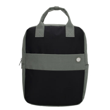 Laptoprucksack 37x27cm in Schwarz|Grau aus Nylon - leder-accessoires.com