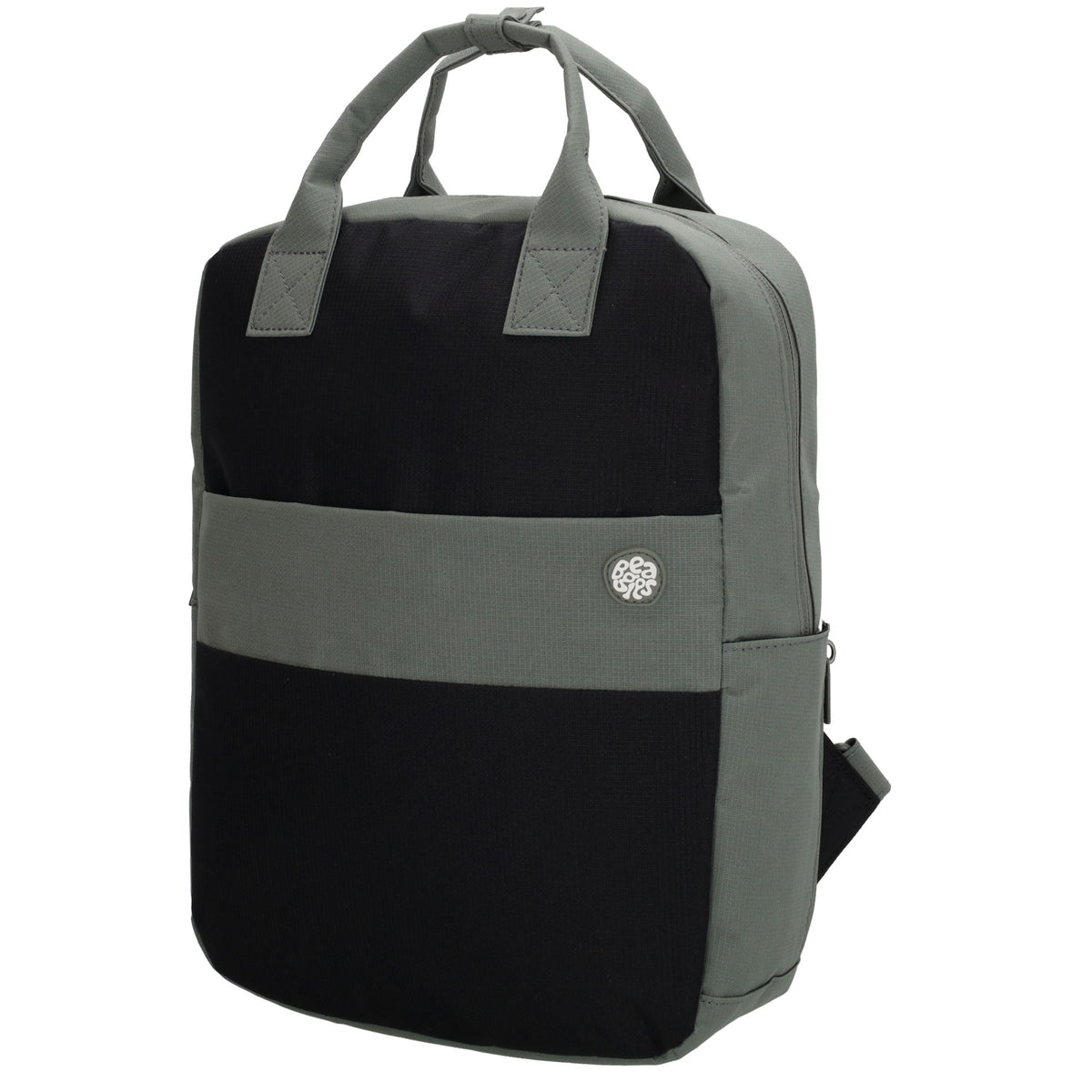 Laptoprucksack 37x27cm in Schwarz|Grau aus Nylon - leder-accessoires.com