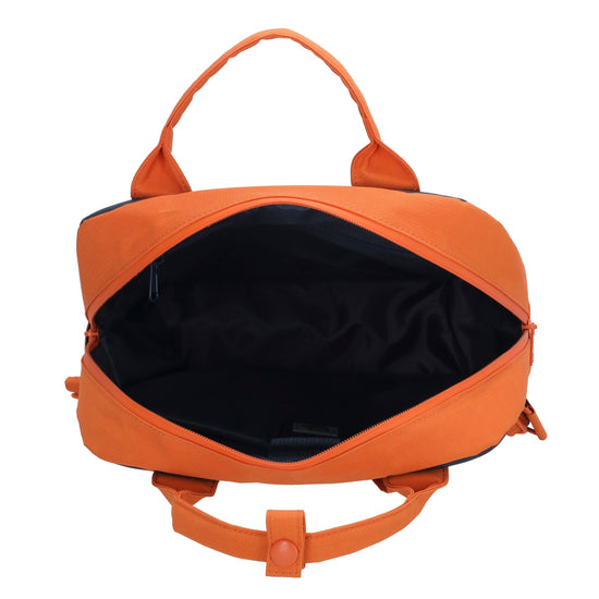 Laptoprucksack 37x27cm in Blau |Orange aus Nylon - leder-accessoires.com