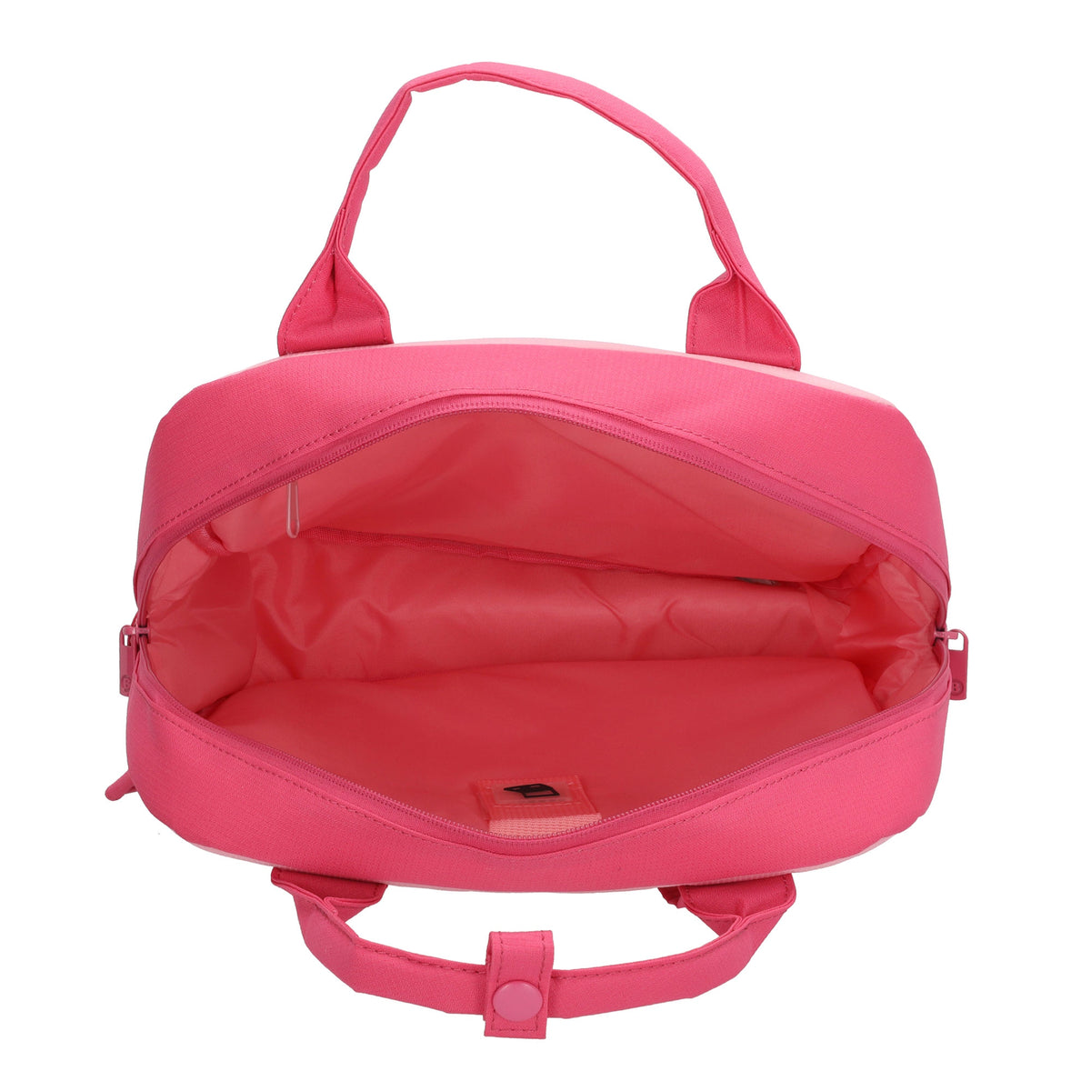 Laptoprucksack 37x27cm in Rosa | Pink aus Nylon - leder-accessoires.com