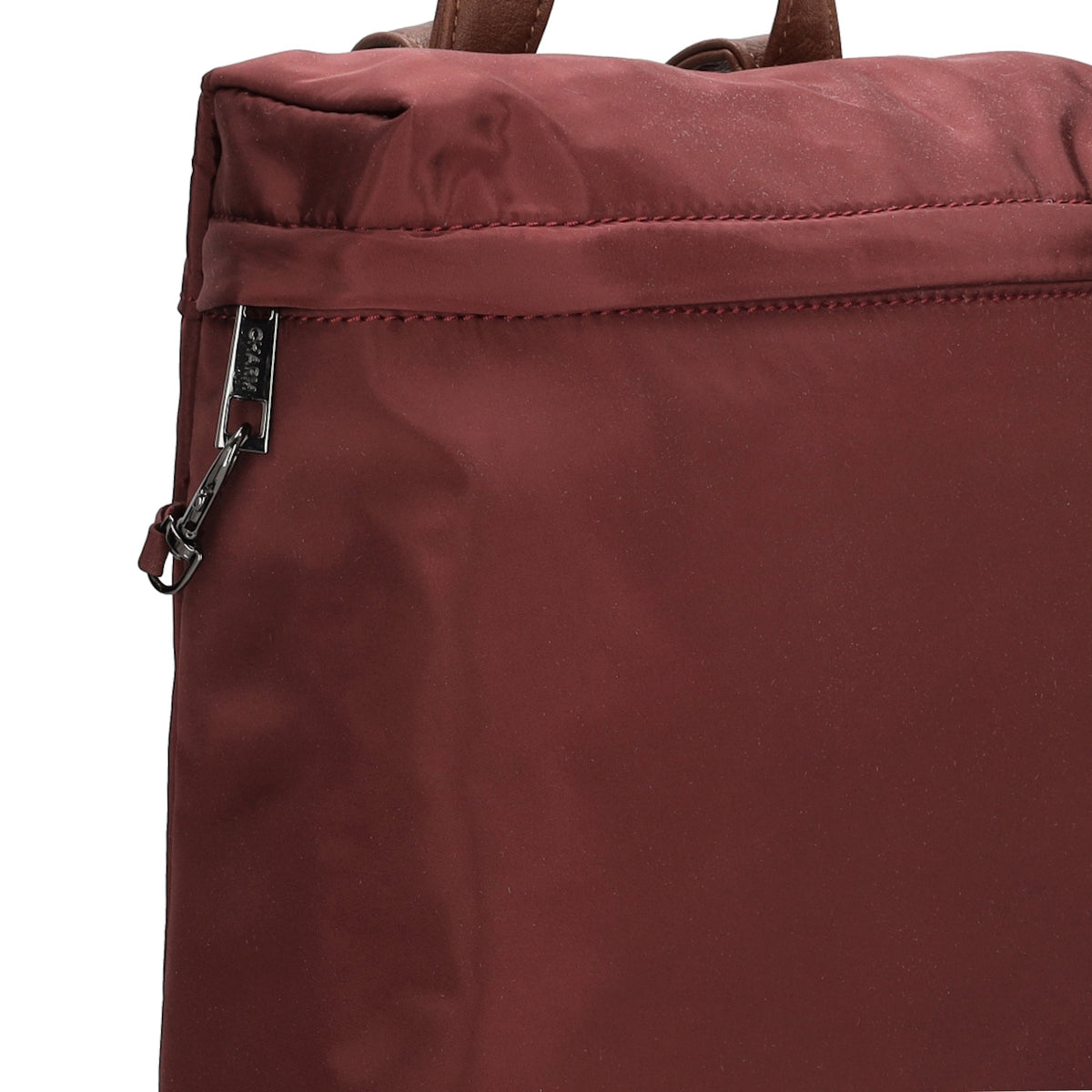 Rucksack 26 x 29cm in Weinrot|Burgunder aus Nylon|Polyester - leder-accessoires.com