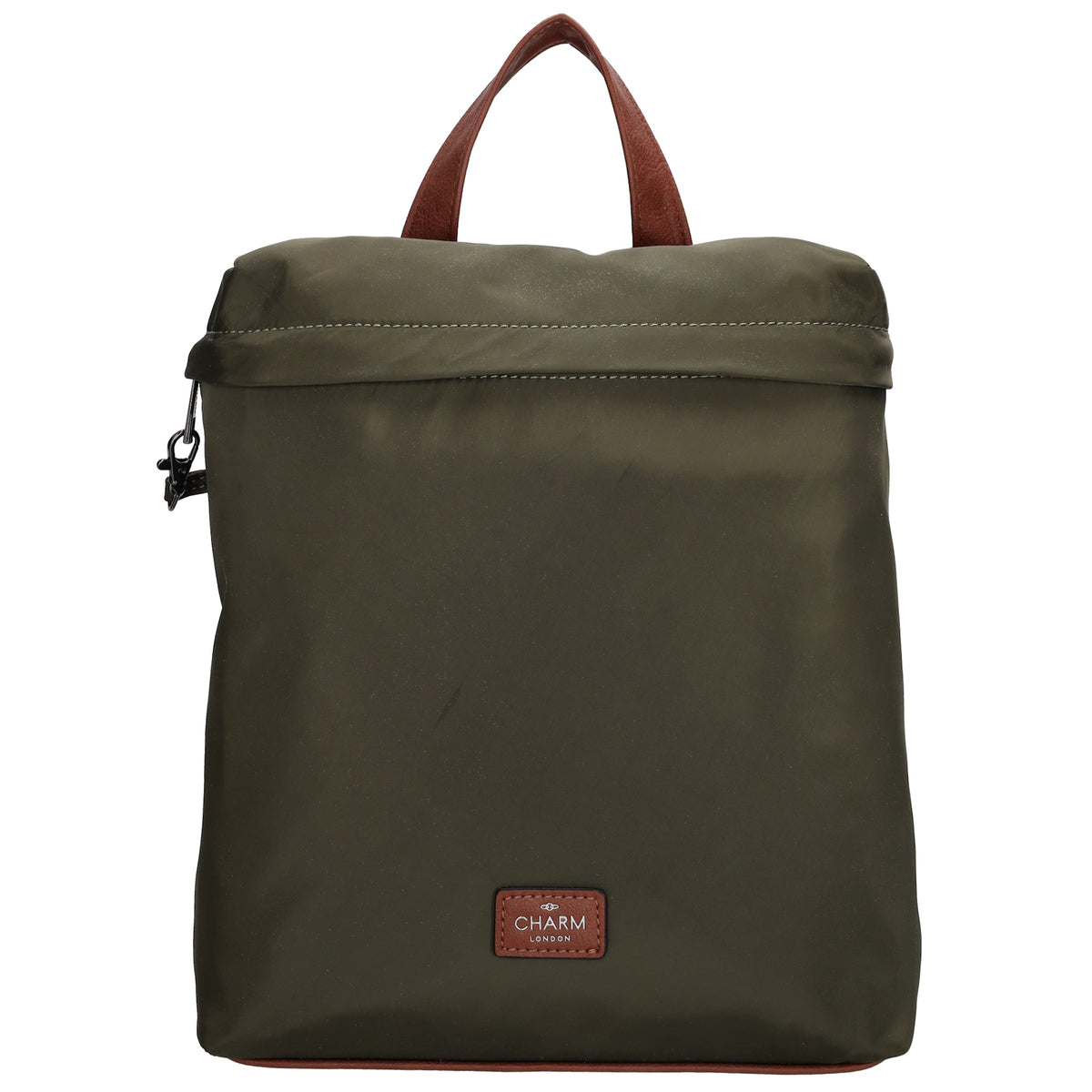 Rucksack 26 x 29cm in Oliv|Grün aus Nylon|Polyester - leder-accessoires.com