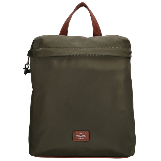 Rucksack 26 x 29cm in Oliv|Grün aus Nylon|Polyester - leder-accessoires.com