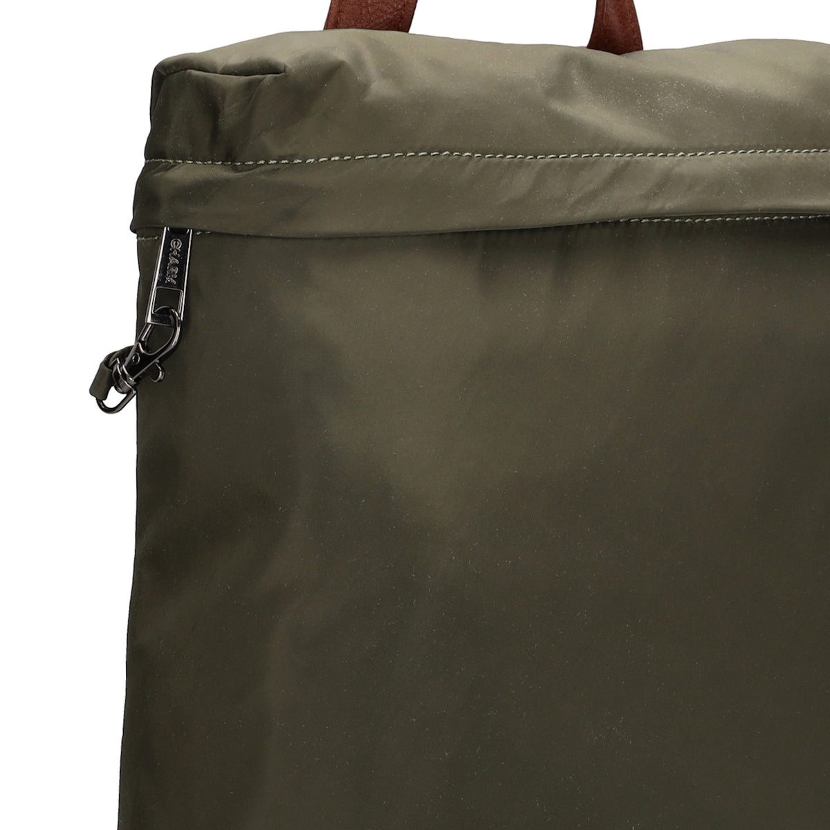 Rucksack 26 x 29cm in Oliv|Grün aus Nylon|Polyester - leder-accessoires.com
