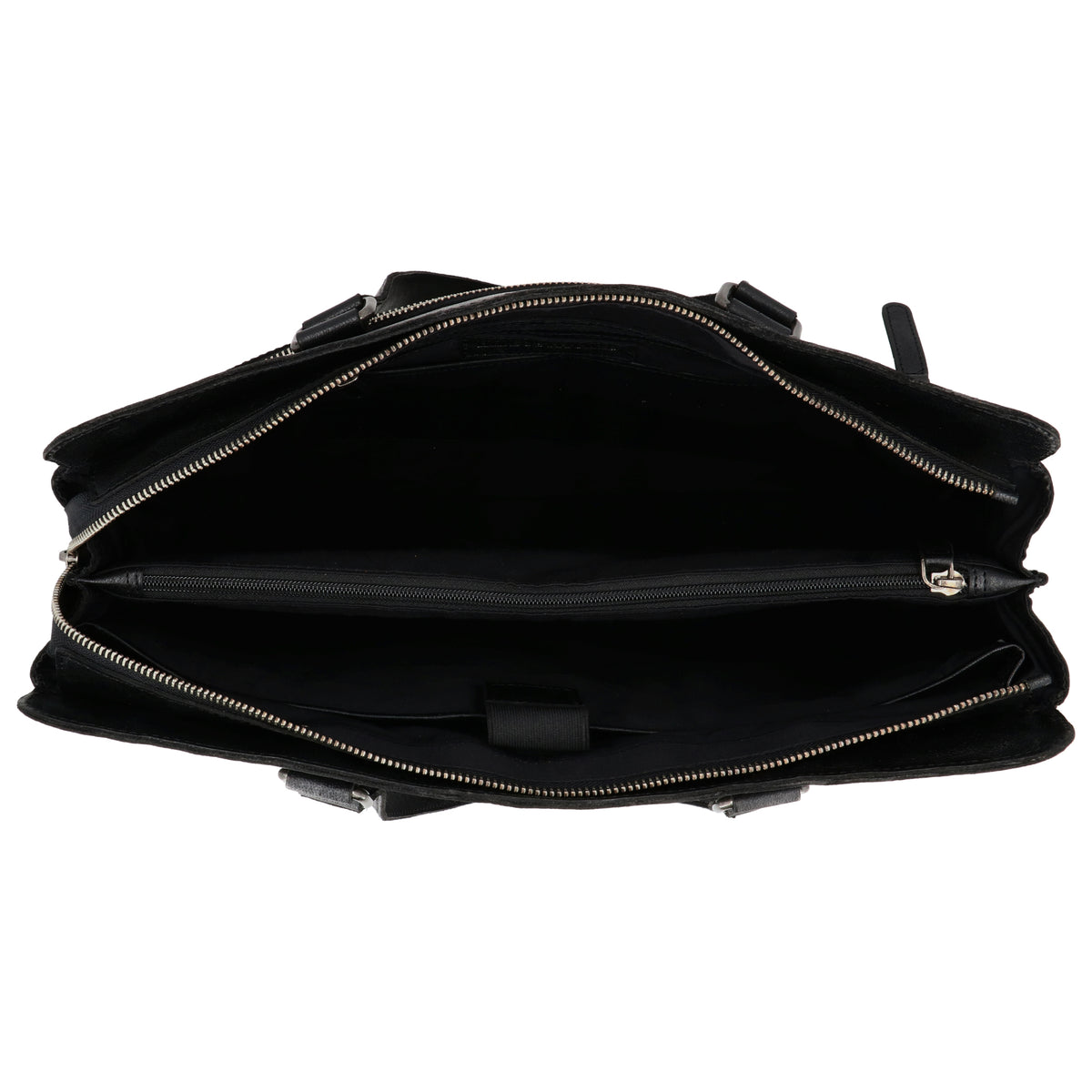 Business-| Laptoptasche 40x32cm in Schwarz mit Reißverschluss - leder-accessoires.com