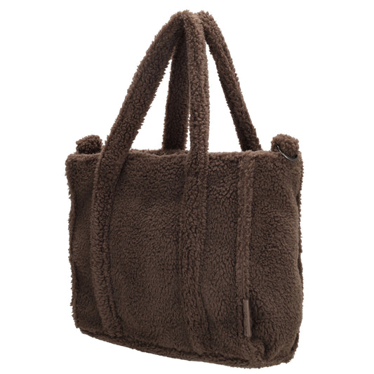 Teddy Tasche Damen 27 x 22cm Dunkelbraun – Handtasche & Umhängetasche