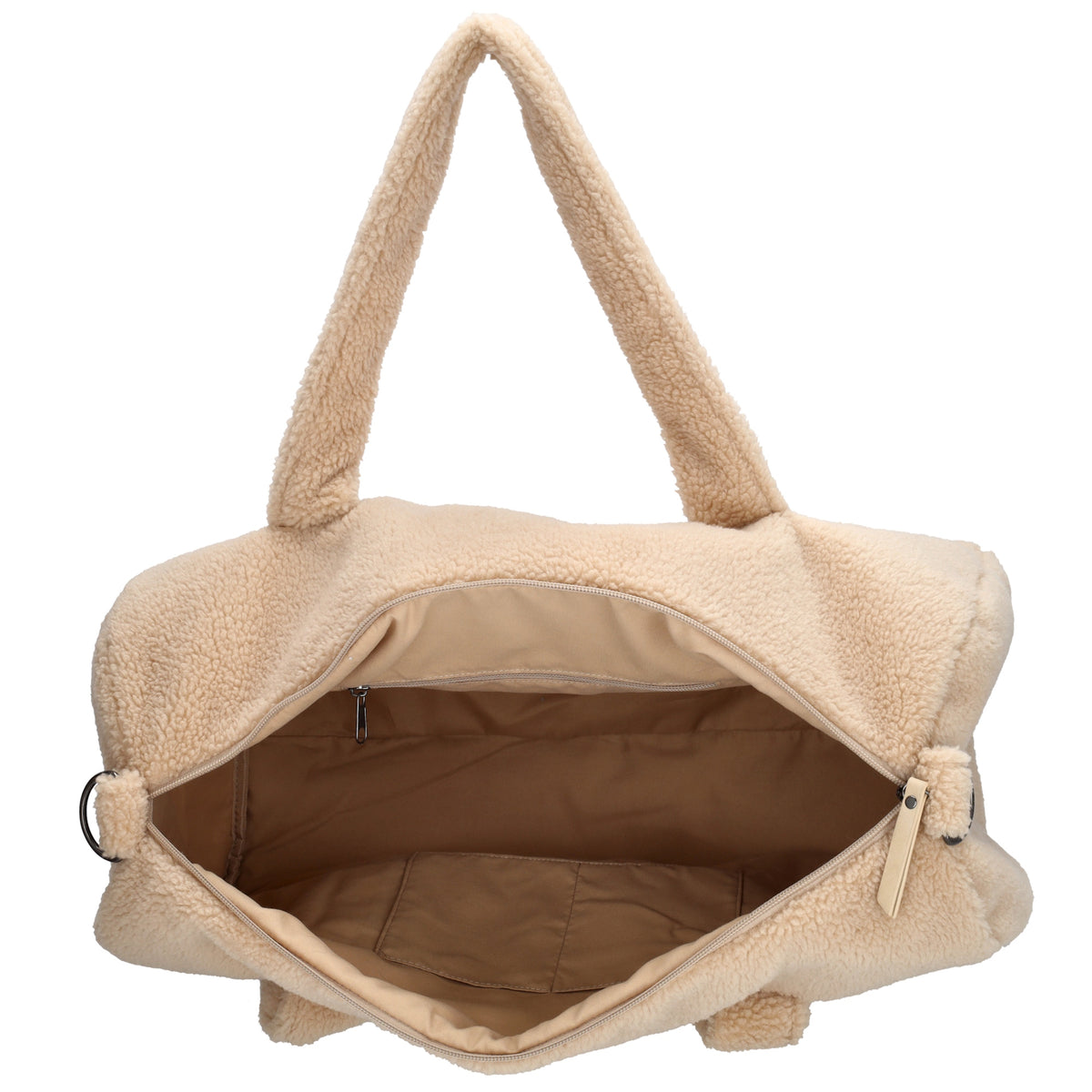 Reisetasche Teddy 50x32cm  in Natur mit Reißverschluss - leder-accessoires.com