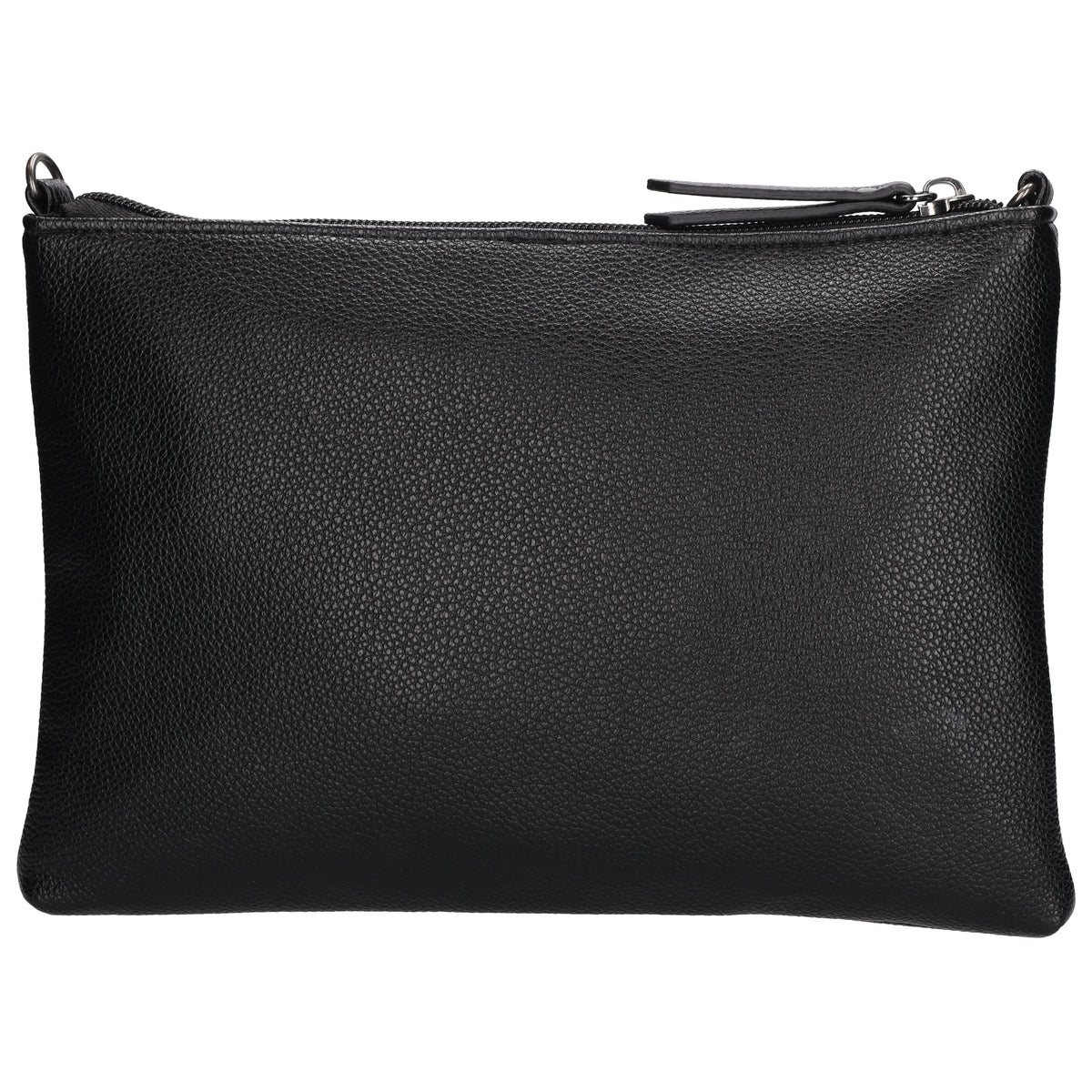 Clutch|Umhängetasche 25x17cm in Schwarz aus Kunstleder - leder-accessoires.com