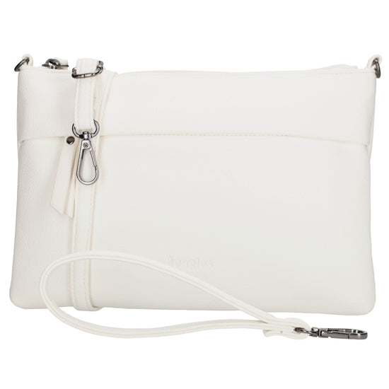 Clutch|Umhängetasche 25x17cm in Weiß aus Kunstleder - leder-accessoires.com
