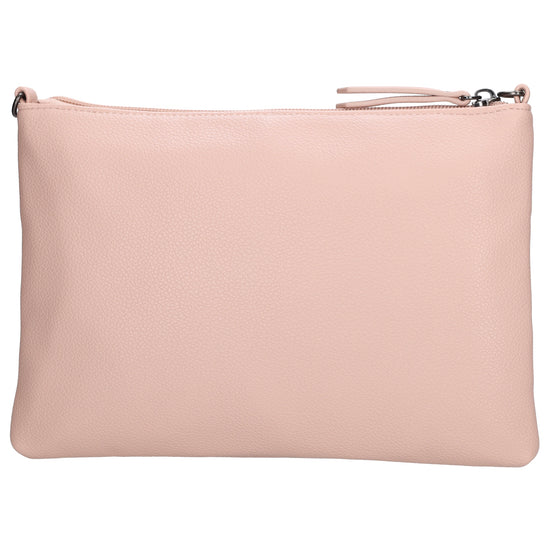 Clutch|Umhängetasche 25x17cm in Altrosa aus Kunstleder - leder-accessoires.com