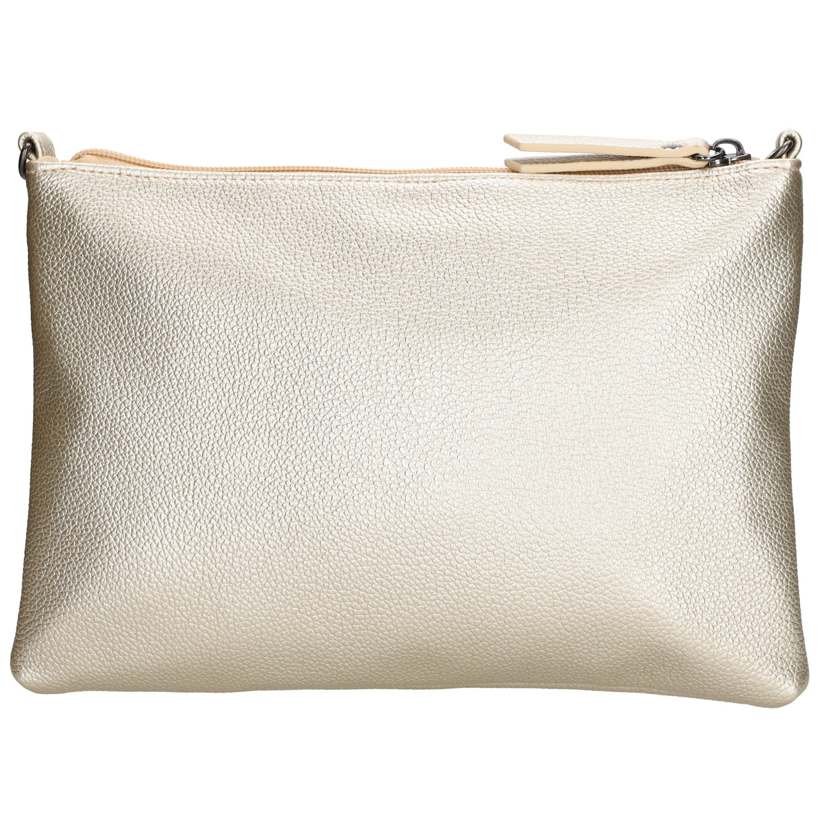 Clutch|Umhängetasche 25x17cm in Gold aus Kunstleder - leder-accessoires.com