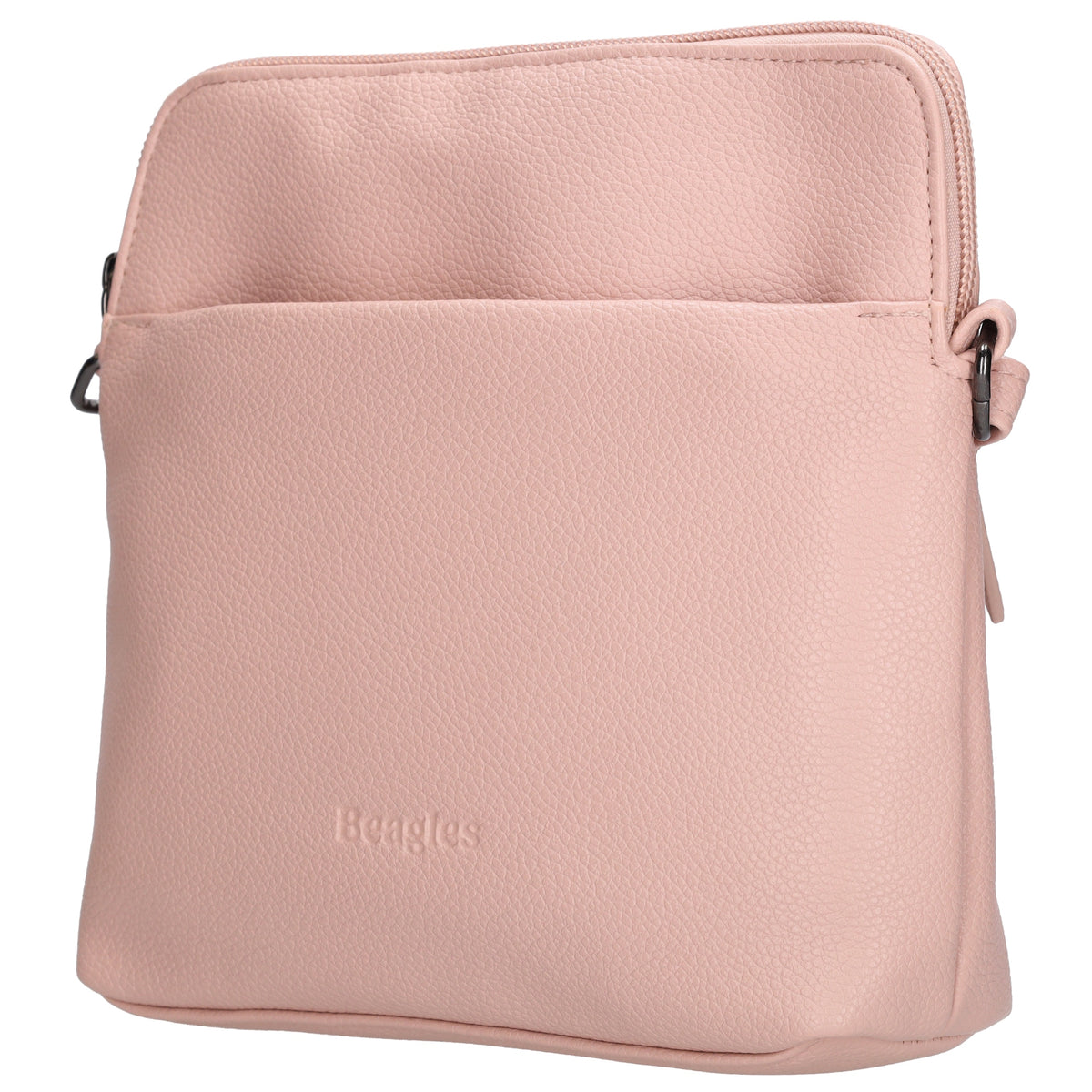 Umhängetasche 18x18cm in Rosa aus Kunstleder - leder-accessoires.com