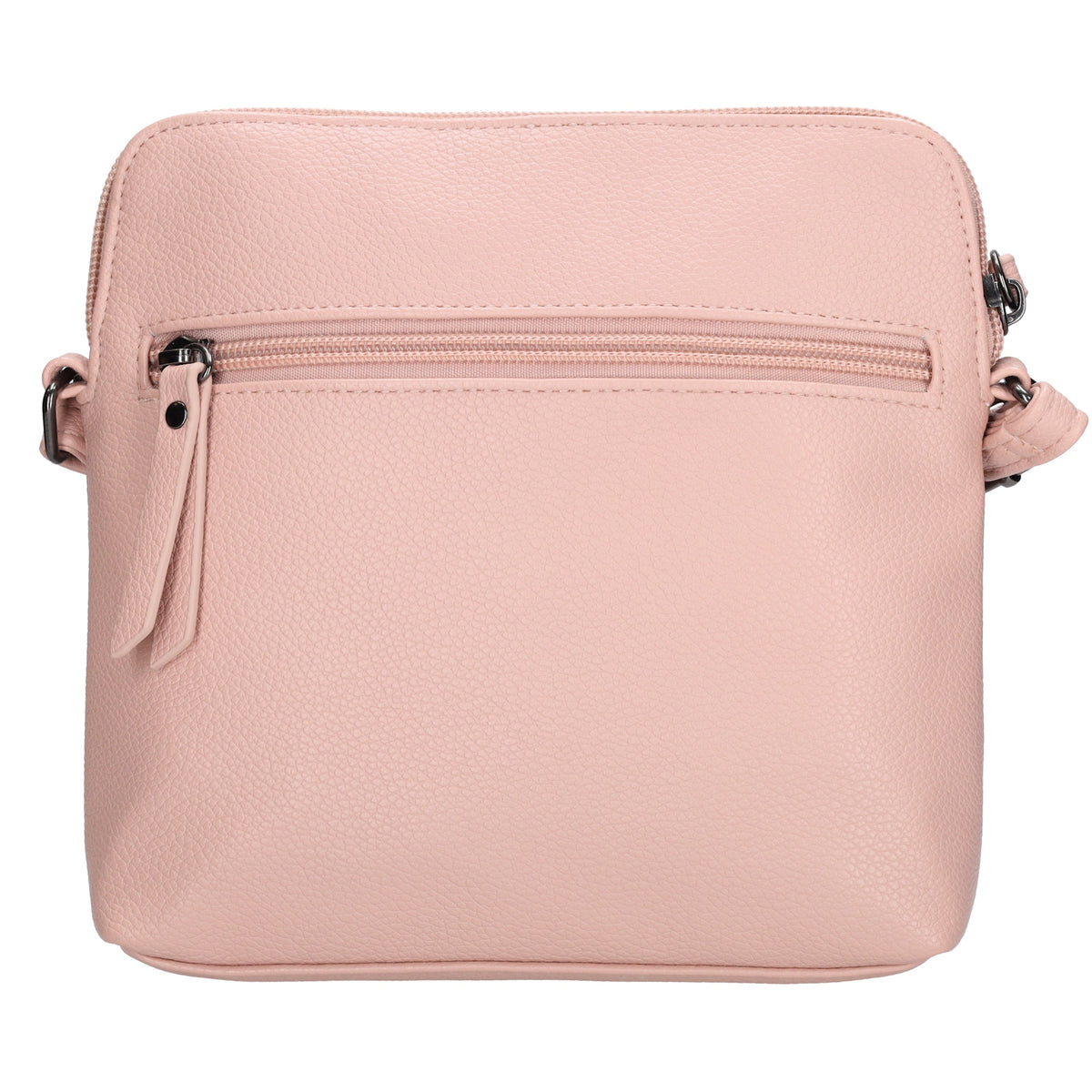 Umhängetasche 18x18cm in Rosa aus Kunstleder - leder-accessoires.com