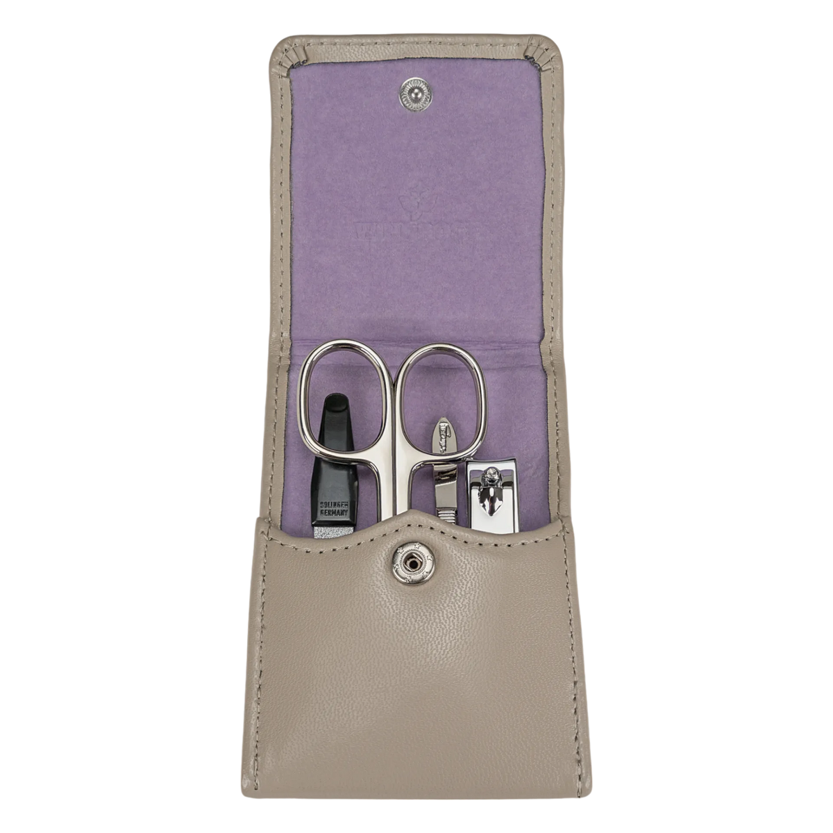 Manikür-Set 4-teilig in Beige - leder-accessoires.com