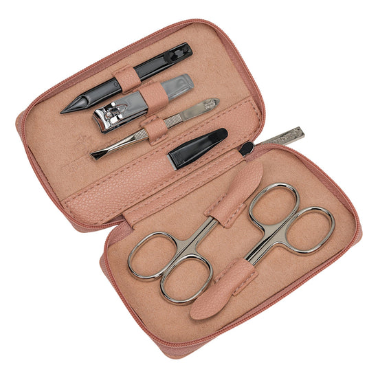 Manikür Etui 6-teilig in Rose - leder-accessoires.com