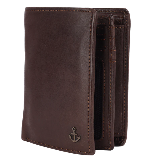 Lederbörse Hochformat 10x13xcm in Braun - leder-accessoires.com