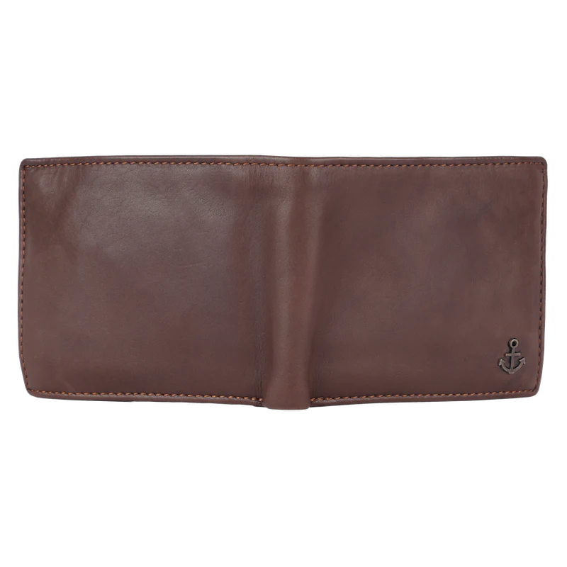 Lederbörse Querformat 11x9,5cm in Braun - leder-accessoires.com