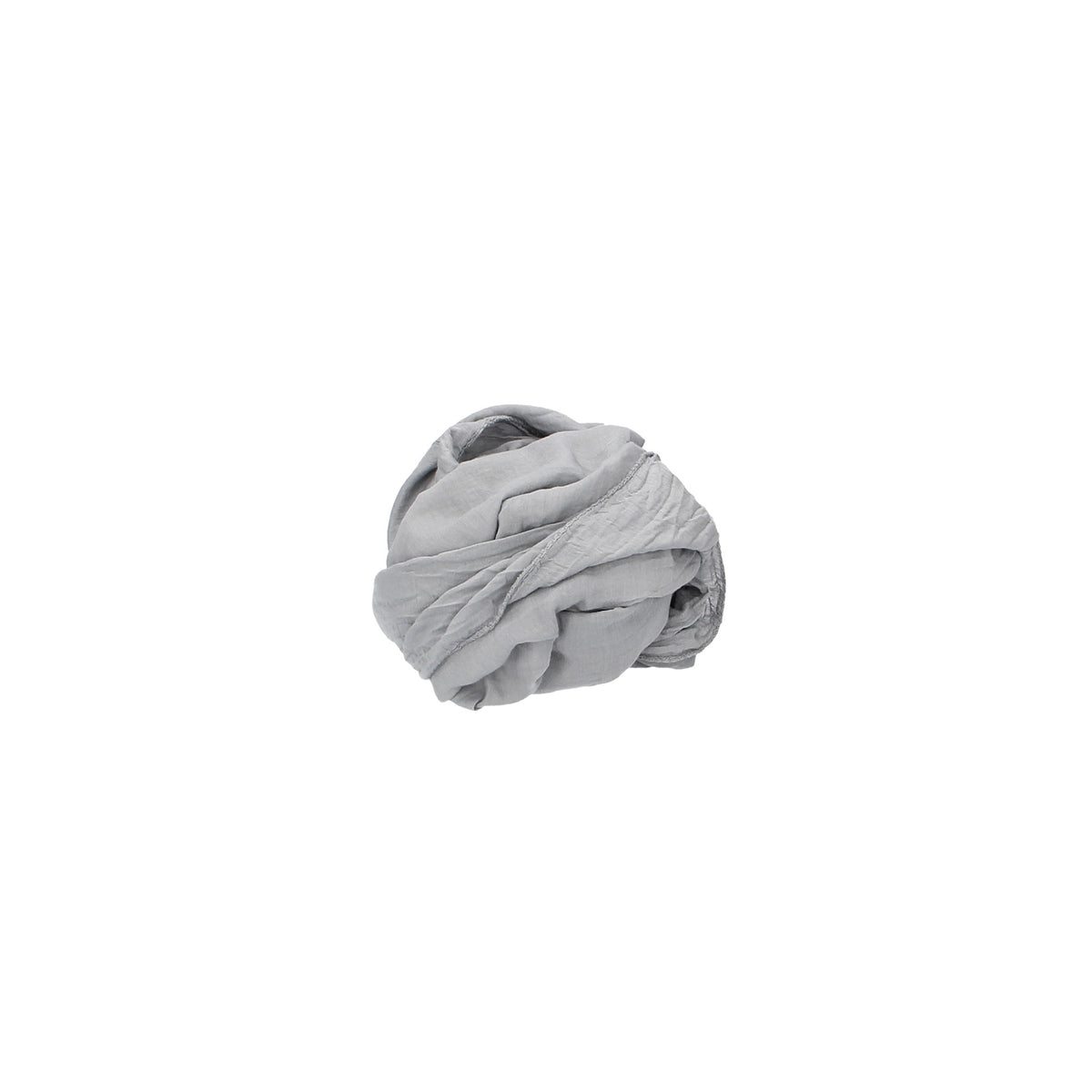 Loop in Hellgrau uni aus Baumwolle - leder-accessoires.com