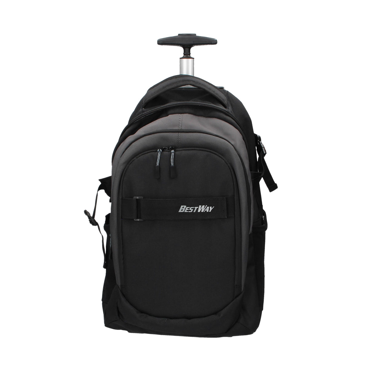 Rucksack | Trolley in Schwarz 34x23x50cm aus Nylon - leder-accessoires.com