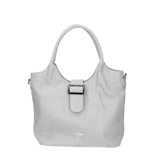 SALE Shopper in Hellgrau mit Magnetverschluss aus Synthetik - leder-accessoires.com