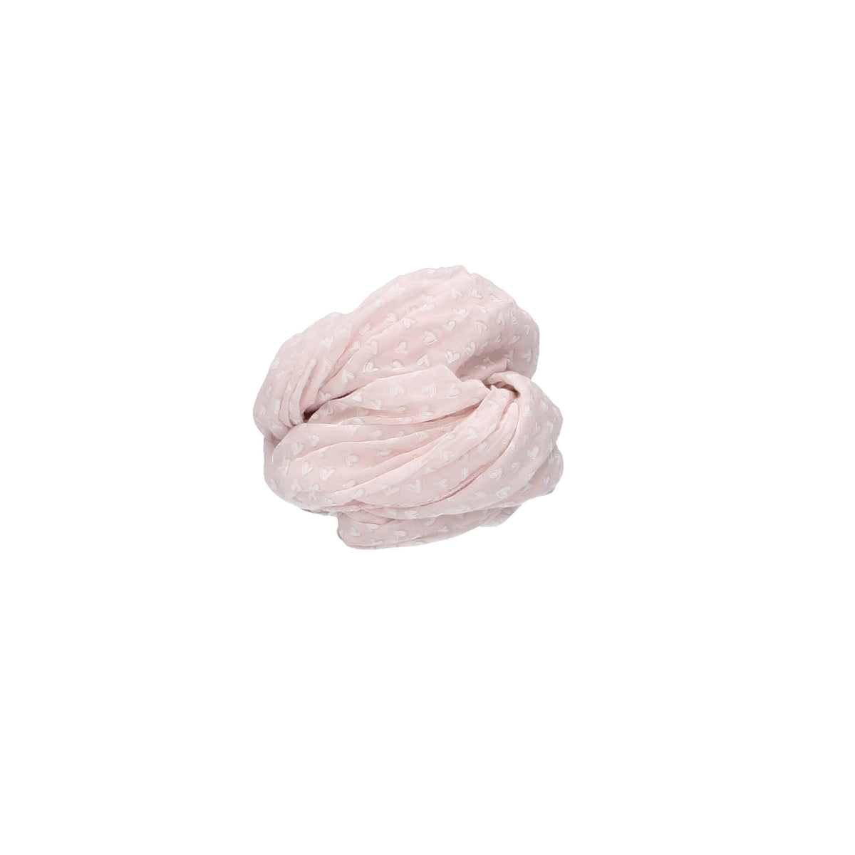 Loop in Rosa|Herzen aus Baumwolle - leder-accessoires.com