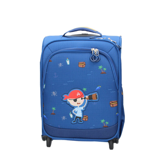 Reisetrolley Travelite "Minimover" Pirat 2-Rad in Blau - leder-accessoires.com