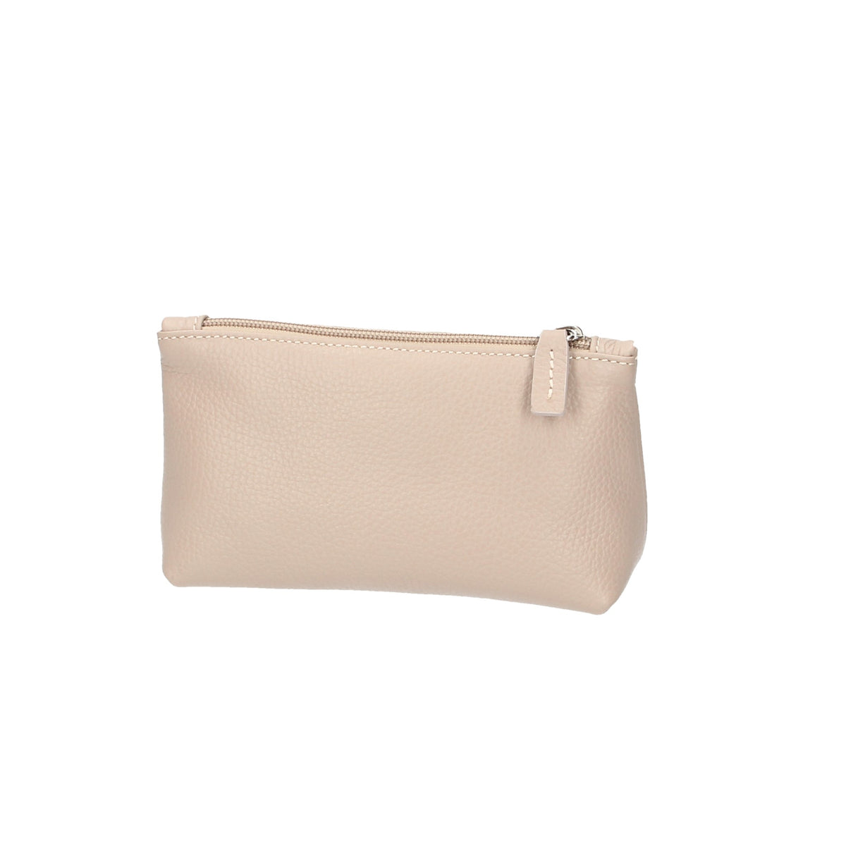 Kosmetiktasche| Kulturbeutel Maxima 18x7x11cm in Taupe aus Leder - leder-accessoires.com