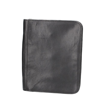 Dokumentenmappe-| Organizer A4 in Schwarz mit  Design-Reißverschluss - leder-accessoires.com