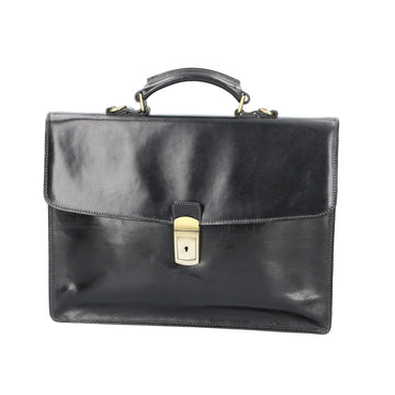 Business-| Dokumententasche 39x8x30cm in Schwarz - leder-accessoires.com